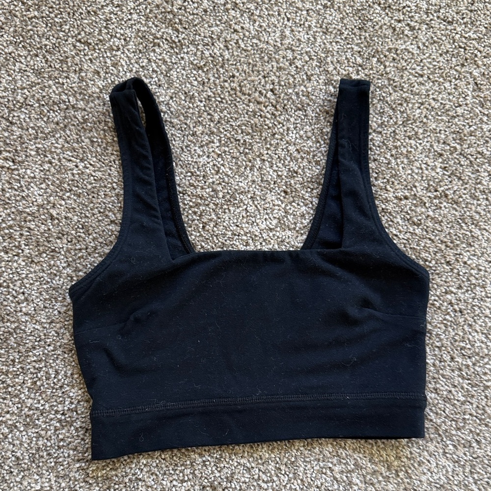 Abercrombie & Fitch Black Square Neck Bra